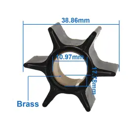 47-89984 CARBOLE Water Pump Impeller Boat Outboard 125 Force #2