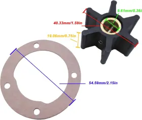 K-2AS HEUROFOSH Engine Cooling Sea Water Pump Impeller Marine