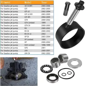 MOQP250 MO-AUTO Seadoo Jet Pump Rebuild Wear Ring Impeller Xp #2
