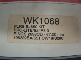 WK1068 POLARIS / WISECO Watercraft Triple Piston Kit SL650 #2