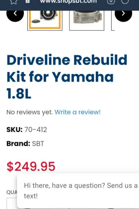 70-412 SBT Driveline Rebuild Em Shaft Waverunner Fx Kit Vxr