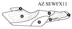 AZ-SEWFX11 SBT Seat Cover Fx Ho Yamaha