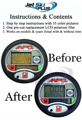 JSP4987 SEA-DOO Rfi Lcd Gauge Center Display Repair Kit Gti