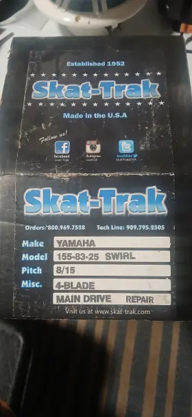 155-83-25 SKAT-TRAK Swirl Pitch Blade Yamaha