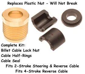 112-15-055-K1 TITAN 757 PERFORMANCE Billet Cable Lock Nut Kit