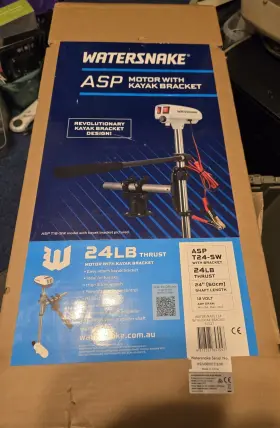 T24-SW WATERSNAKE MOTORS Asp Electric Trolling Outboard Kayak