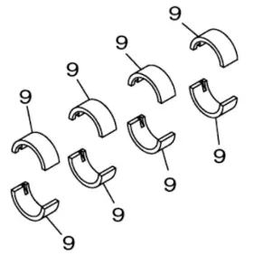 6S5-11656-60-00 YAMAHA Connecting Rod Plane Bearing Set