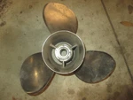 Mercury Outboard Stainless Steel Propellor (48-73980-19). Fixed Price $150.00.