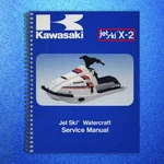 Kawasaki Jf650 X2 Jetski Service Manual With Ts Supplement 1986-1991 - Bound. Fixed Price $38.60.