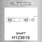 H123619 Shaft Fits John Deere (surplus Open Box). Fixed Price $257.87.