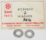 2 Nos Kawasaki 411s0600 Washer 6mm H1 H2 S1 S2 S3 Jb Jf Jh Jl Js Jt 1976-2015. Fixed Price $7.73.