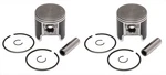 2 Spi .010 Over Bore Piston Kits For Ski-doo 500 Fan Cooled 72.25mm See Desc. Fixed Price $104.95.