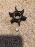 Omc Johnson Evinrude Outboard Impeller And Key 389983 Nos. C. Fixed Price $11.95.