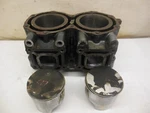 Cc17 Yamaha Wave Runner 3 650 1990 Cylinders Good W Pistons 61l-11311-01-94 77mm. Fixed Price $199.49.
