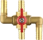 Yeesport 4-way Automobile Heating Water Valve, Brass 5/8"(16mm). Fixed Price $38.99.