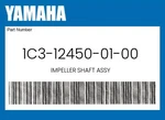 Yamaha Genuine Impeller Shaft Assy - 1c3-12450-01-00. Fixed Price $70.07.