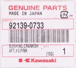 Genuine Kawasaki Crankshaft Bushing Part Number - 92139-0733. Fixed Price $18.99.