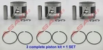 For Pwc Yamaha Gp760/xl1200 Piston Kit (64x-11636-00 +ring) X3, Oversize 0.50. Fixed Price $158.94.