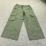 Lucky Brand Pants Womens S Green Cargo Wide Leg Elastic Waist Drawstring Casual. Fixed Price $20.99.