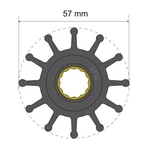 Albin Pump Premium Impeller Kit 06-01-014 57x16-48.2mm. Fixed Price $33.99.