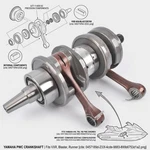 Crankshaft For Yamaha Vxr 650 1991-1995 Wave Blaster 700 1993-1997 62t-11400-02. Fixed Price $518.61.