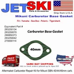 Sea-doo 580-800 Carburetor Gasket 40mm Replaces 270000114,293250134, 007-574-01. Fixed Price $10.49.