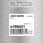 N196421 Shaft Fits John Deere (surplus Open Box). Fixed Price $159.29.