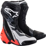 Alpinestars Supertech R Vented Boots Us 10.5 / Eu 45 Black/red/white/gray 222.... Fixed Price $649.95.