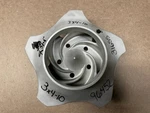 Durco 2k 4x3-10 Ansi Impeller, 316ss, 9" Dia, Pattern No: 35641, #96452. Fixed Price $410.00.