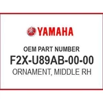 Yamaha Ornament, Middle R F2x-u89ab-00-00 Oem New. Fixed Price $13.31.