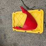 2004 2005 2006 2007 Seadoo Sea Doo 3d Rfi Plastic Red Nose Front Cover Hood Cowl. Fixed Price $40.00.