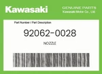 Kawasaki Genuine Nozzle - 92062-0028. Fixed Price $65.37.