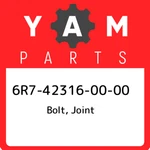 6r7-42316-00-00 Yamaha Bolt, Joint 6r7423160000, New Genuine Oem Part. Fixed Price $20.41.