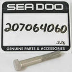 1 New Genuine Brp Sea-doo Hex Head Screw M6x40 Stainless Bolt Oem 207064060 Nos. Fixed Price $7.73.