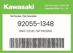 Kawasaki Genuine Ring-o,fuel Tap Packing - 92055-1348. Fixed Price $9.01.