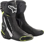 Alpinestars Mens Smx Plus Vented Motorcycle Boots - Blk/wht/yell Us 6.5/eu 40. Fixed Price $279.84.