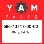 6b6-13317-00-00 Yamaha Plate, Baffle 6b6133170000, New Genuine Oem Part. Fixed Price $25.58.